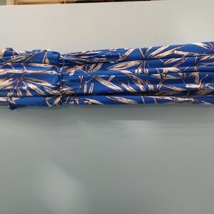 London Times Vibrant Blue and Red Jumpsuit Size 4